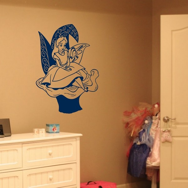 Exemple de stickers muraux: Alice Champignon